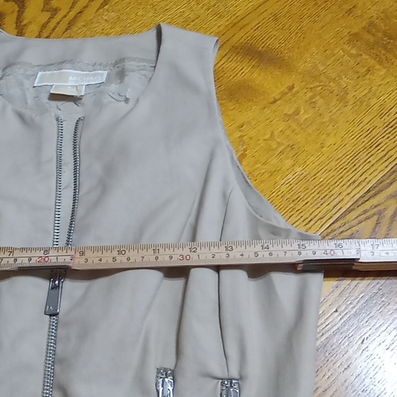 MICHEAL KORS Womens Dress 4 BEIGE TAN Used Preowned Short Casual Party Birthday - Picture 5 of 8